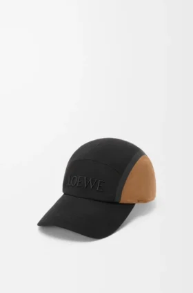 Camp Cap in Canvas and Suede
