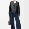 Cardigan in Nappa Lambskin Cardigan in Nappa Lambskin