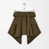 Cargo Skirt in Cotton and Silk
