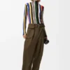 Cargo Trousers in Cotton and Silk Cargo Trousers in Cotton and Silk