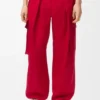 Cargo Trousers in Cotton and Silk Cargo Trousers in Cotton and Silk