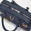 Cats Amazona 23 Cropped Bag in Embroidered Denim Cats Amazona 23 Cropped Bag in Embroidered Denim