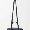 Cats Amazona 23 Cropped Bag in Embroidered Denim Cats Amazona 23 Cropped Bag in Embroidered Denim