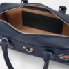 Cats Amazona 23 Cropped Bag in Embroidered Denim Cats Amazona 23 Cropped Bag in Embroidered Denim