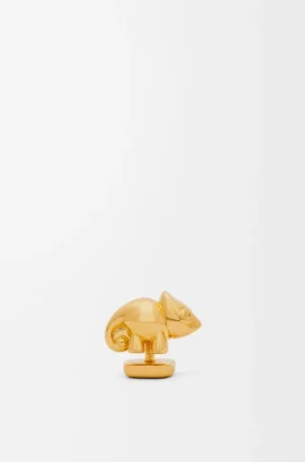 Chameleon Pin in Brass