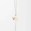 Chow Chow Charm in Felt and Calfskin Chow Chow Charm in Felt and Calfskin
