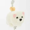 Chow Chow Charm in Felt and Calfskin Chow Chow Charm in Felt and Calfskin