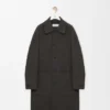 Coat in Wool and Silk