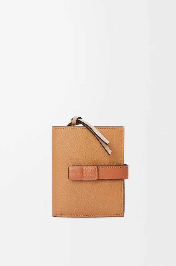 Compact Zip Wallet in Soft Grained Calfskin Compact Zip Wallet in Soft Grained Calfskin