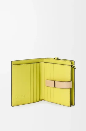 Compact Zip Wallet in Soft Grained Calfskin