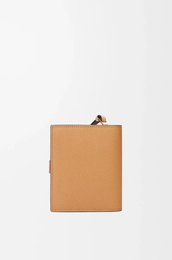 Compact Zip Wallet in Soft Grained Calfskin Compact Zip Wallet in Soft Grained Calfskin
