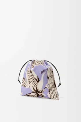 Corn Small Drawstring Pouch in Canvas