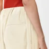 Cropped Belted Trousers in Cotton and Silk Cropped Belted Trousers in Cotton and Silk