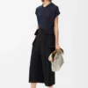Cropped Cargo Trousers in Wool Cropped Cargo Trousers in Wool