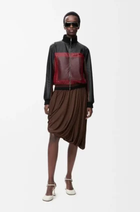Cropped Jacket in Nappa Lambskin