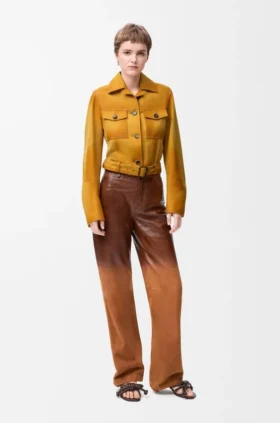 Trousers in Suede Lambskin