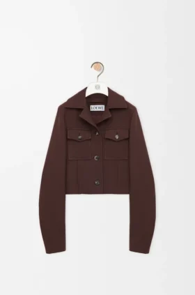 Cropped Jacket in Wool