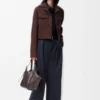 Cropped Jacket in Wool Cropped Jacket in Wool