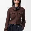 Cropped Jacket in Wool Cropped Jacket in Wool