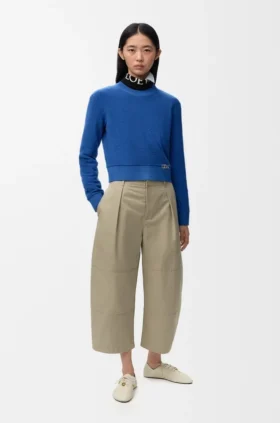 Cropped Trousers in Cotton Cropped Trousers in Cotton