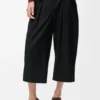 Cropped Trousers in Cotton and Silk Cropped Trousers in Cotton and Silk