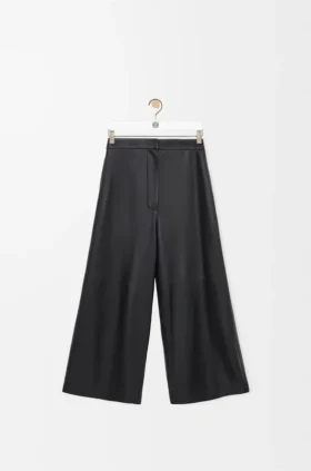 Cropped Trousers in Nappa Lambskin Cropped Trousers in Nappa Lambskin