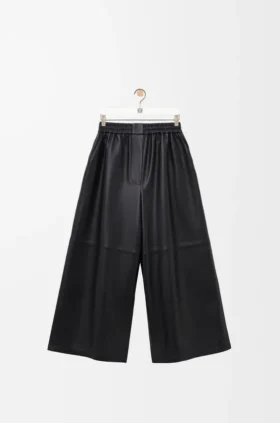 Cropped Trousers in Nappa Lambskin Cropped Trousers in Nappa Lambskin