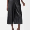 Cropped Trousers in Nappa Lambskin Cropped Trousers in Nappa Lambskin
