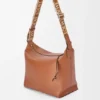 Cubi Crossbody Bag in Supple Smooth Calfskin and Jacquard Cubi Crossbody Bag in Supple Smooth Calfskin and Jacquard