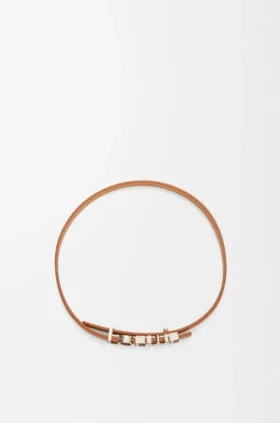 Double Wrap Loewe Bracelet in Calfskin