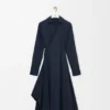 Draped Dress in Cotton