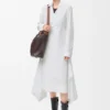 Draped Dress in Cotton