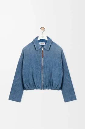 Draped Jacket in Denim