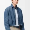 Draped Jacket in Denim Draped Jacket in Denim