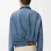 Draped Jacket in Denim Draped Jacket in Denim