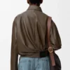 Draped Jacket in Nappa Calfskin
