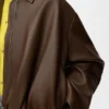 Draped Jacket in Nappa Lambskin Draped Jacket in Nappa Lambskin