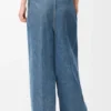 Draped Jeans in Denim