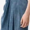 Draped Jeans in Denim
