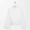 Draped Shirt in Cotton