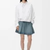 Draped Shirt in Cotton