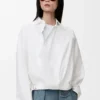 Draped Shirt in Cotton