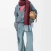 Draped Shirt in Denim