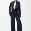 Draped Shirt in Denim