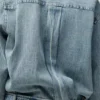 Draped Shirt in Denim