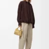 Draped Shirt in Suede Goatskin Draped Shirt in Suede Goatskin