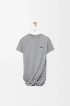 Draped T-Shirt in Cotton