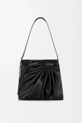 Draped Tote in Mellow Nappa Lambskin
