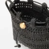 Drawstring Pocket in Raffia