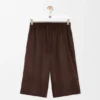 Drawstring Shorts in Suede Goatskin Drawstring Shorts in Suede Goatskin